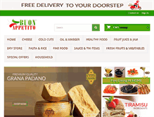 Tablet Screenshot of buonappetitofoods.com